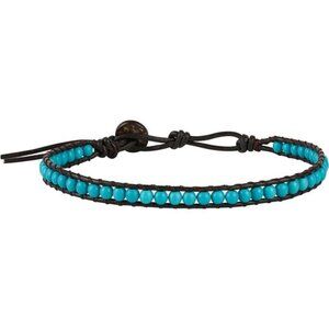 Anklet Turquoise Bead 10 Inches Anklet Bracelet Woven